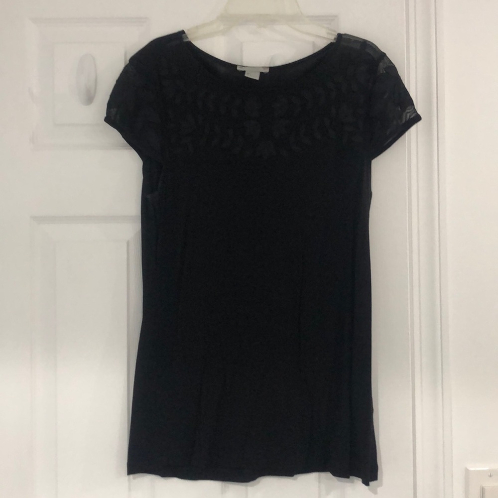 NEW ITEM!🌟H&M Black Lace Short Sleeve Top